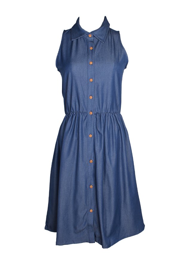 Denim Premium Ladies' Shirt Dress NAVY