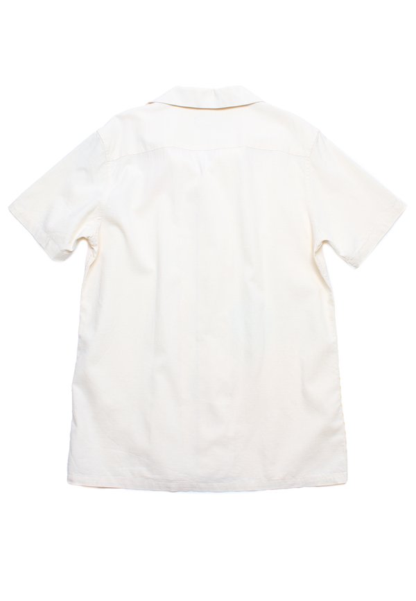 Circles Print Easy Short Sleeve Men's Shirt CREAM