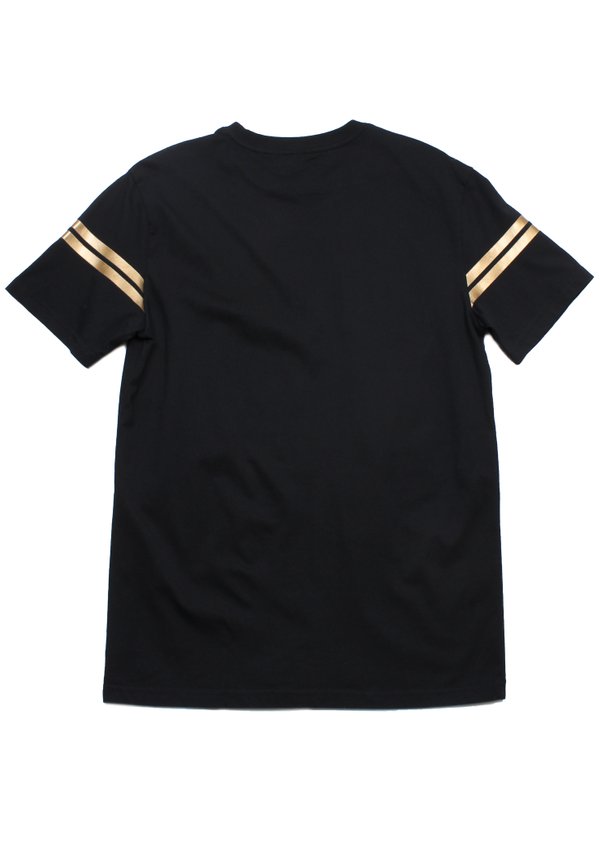 Twin Stripe Men's T-Shirt BLACK