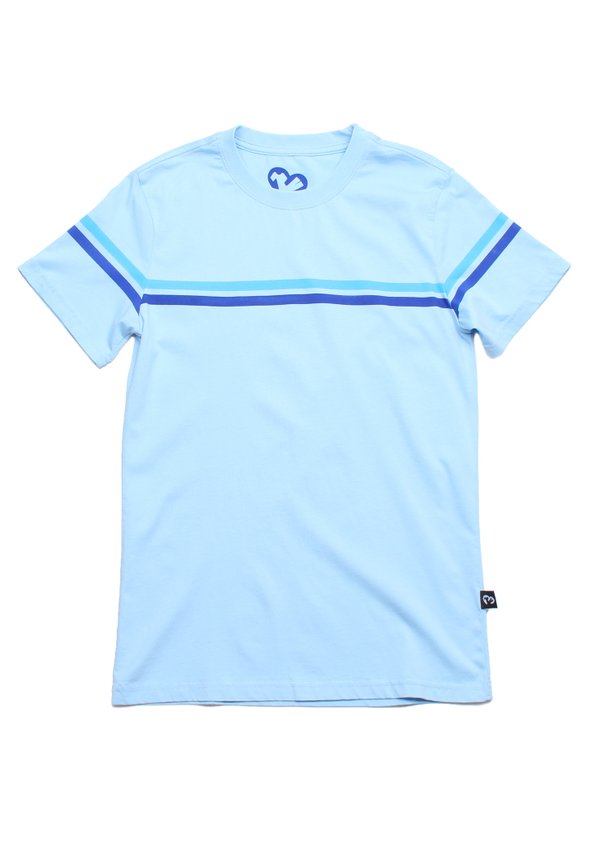 Twin Stripe Men's T-Shirt BLUE