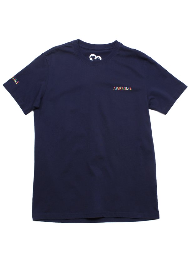 Stained Glass Awesome Men's T-Shirt NAVY