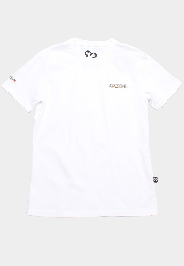 Stained Glass Awesome Men's T-Shirt WHITE