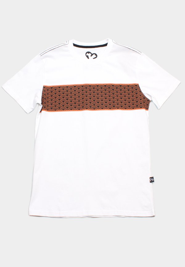 Japanese Motif Panel Prints Men's T-Shirt BLACK