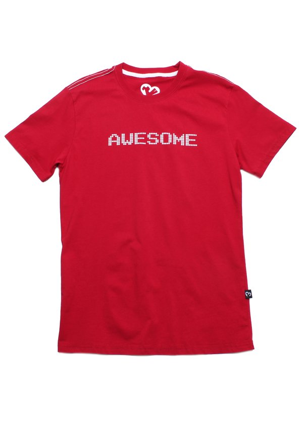 Pixel Awesome Men's T-Shirt RED