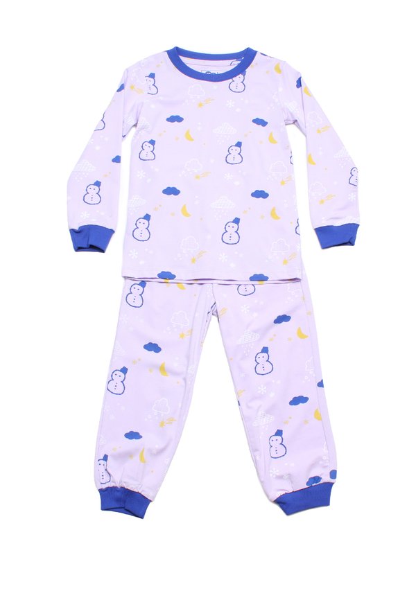 Weather Series Snowy Premium Kids' Pyjamas Set PURPLE