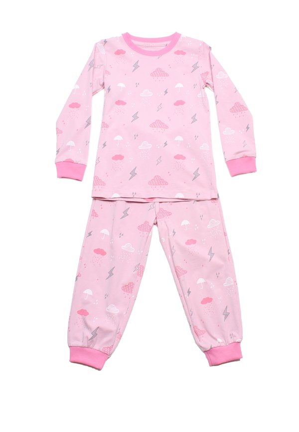 Weather Series Lightning Clouds Premium Kids' Pyjamas Set PINK