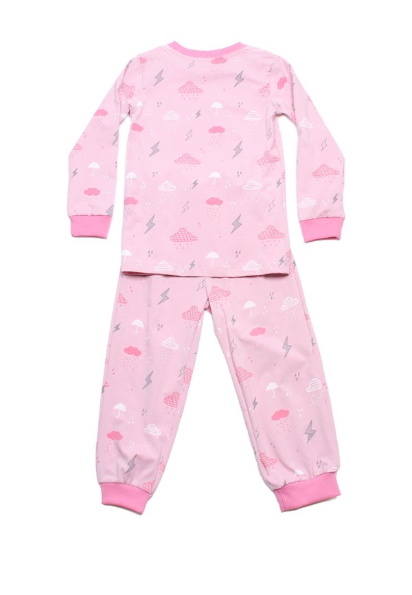 Weather Series Lightning Clouds Premium Kids' Pyjamas Set PINK