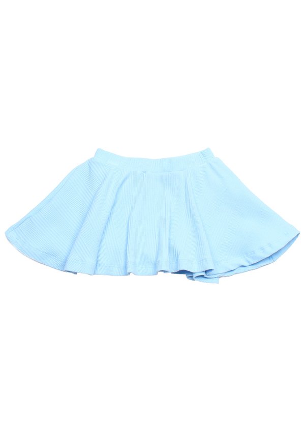 Textured Ribbed Girl's Skirt BLUE