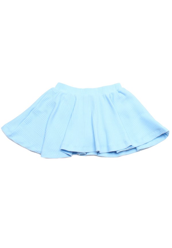 Textured Ribbed Girl's Skirt BLUE