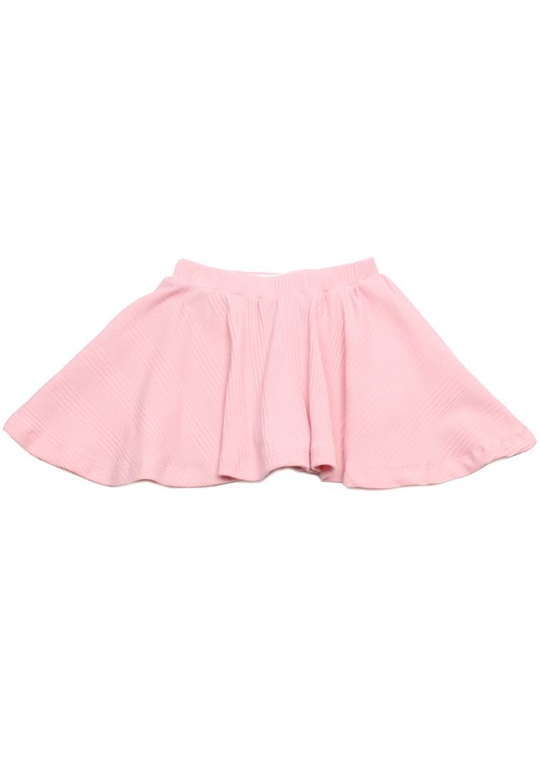 Textured Ribbed Girl's Skirt PINK