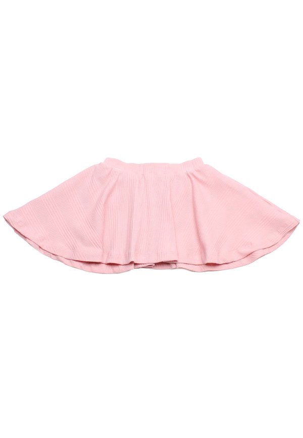 Textured Ribbed Girl's Skirt PINK