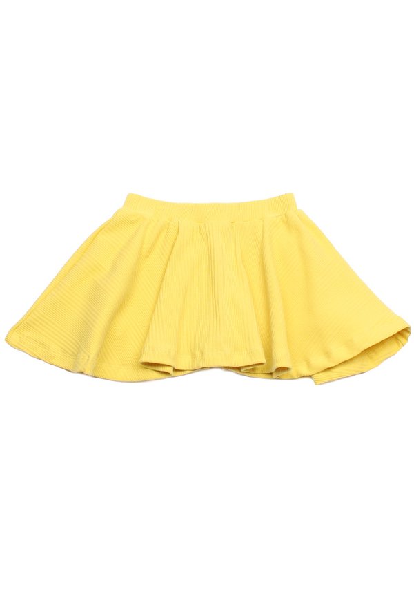 Textured Ribbed Girl's Skirt YELLOW