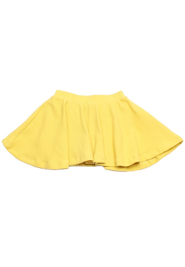 Textured Ribbed Girl's Skirt YELLOW