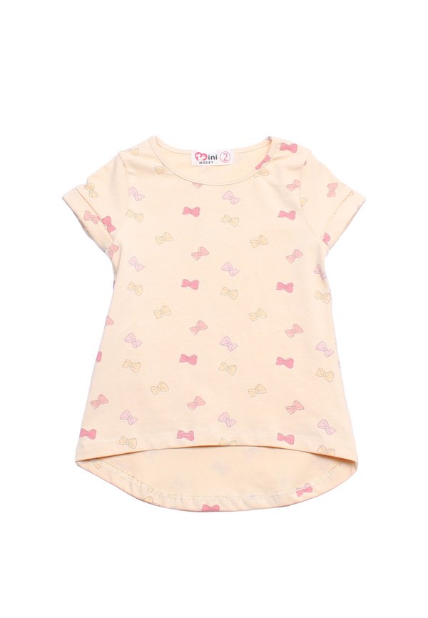 Ribbons Prints Girl's T-Shirt YELLOW
