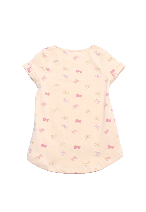 Ribbons Prints Girl's T-Shirt YELLOW