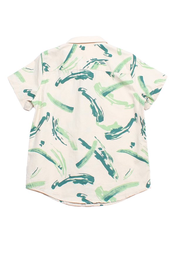 Paint Brush Premium Short Sleeve Boy's Shirt KHAKI