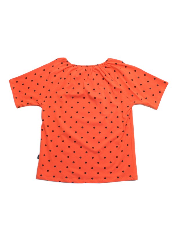 Polka Dot String Top Ladies' Blouse ORANGE