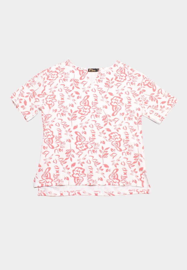 Mono Graffiti Floral Ladies' Blouse PINK