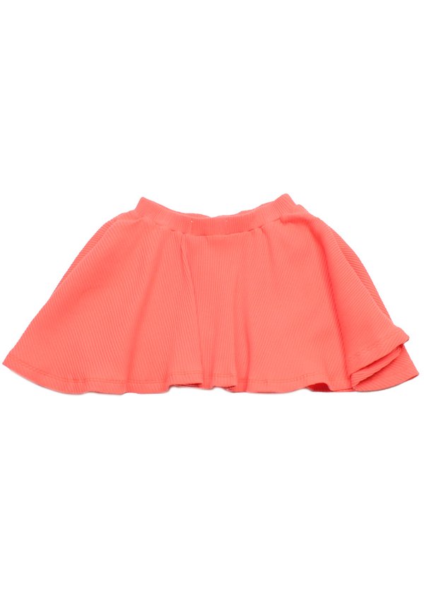 Textured Ribbed Girl's Skirt RED