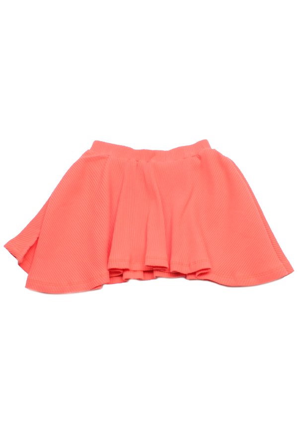 Textured Ribbed Girl's Skirt RED