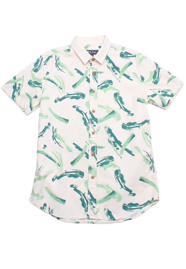 Paint Brush Premium Short Sleeve Men's Shirt KHAKI