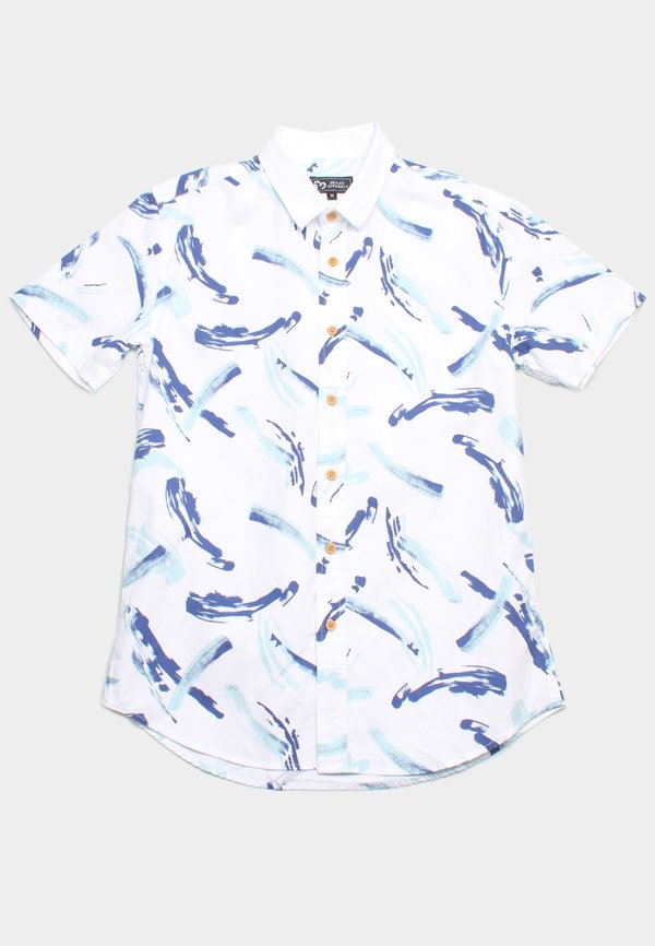 Paint Brush Premium Short Sleeve Men's Shirt WHITE