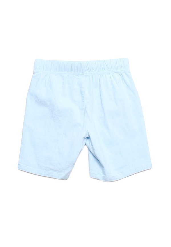 Linen Casual Drawstring Boy's Shorts BLUE
