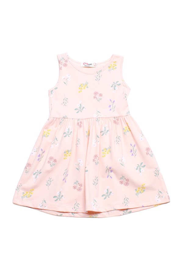 Pastel Floral Classic Girl's Dress PINK