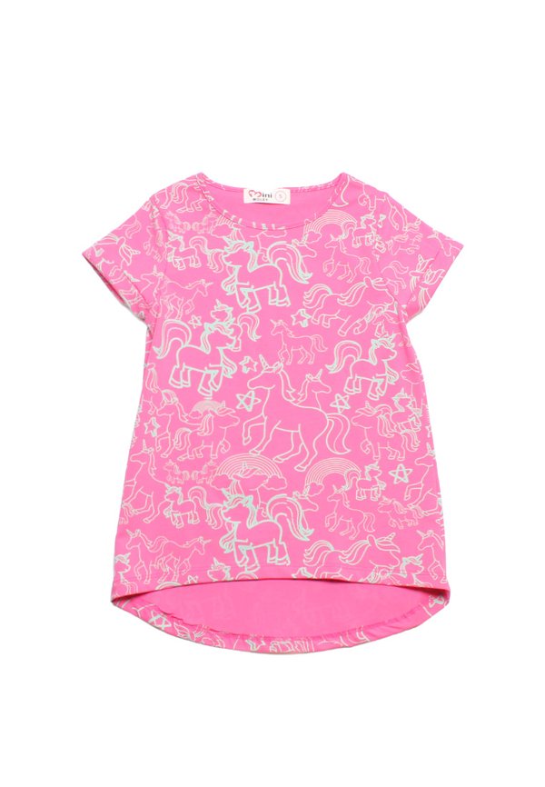 Unicorn Doodle Girl's T-Shirt PINK
