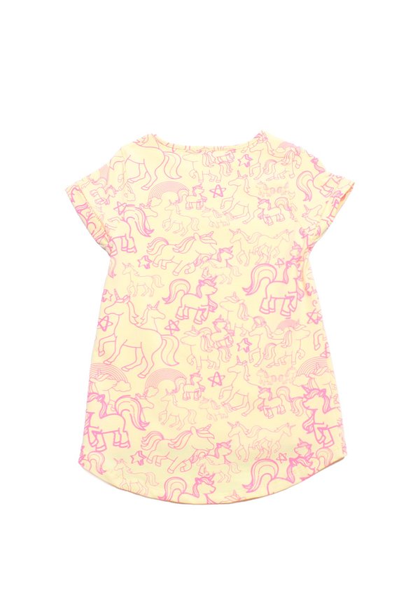 Unicorn Doodle Girl's T-Shirt YELLOW