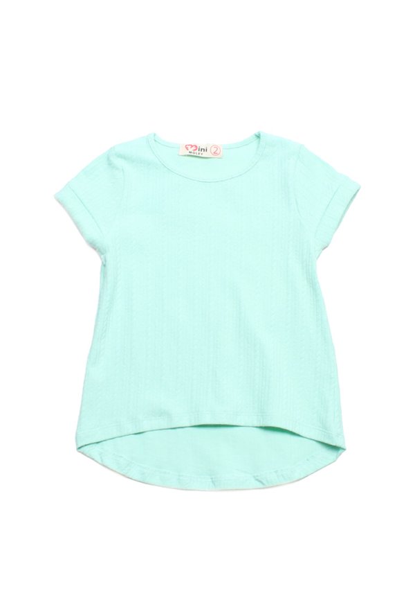 Thread Textured Girl's T-Shirt GREEN