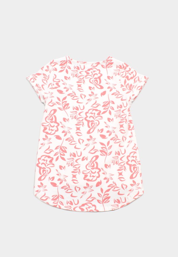 Mono Graffiti Floral Girl's T-Shirt PINK
