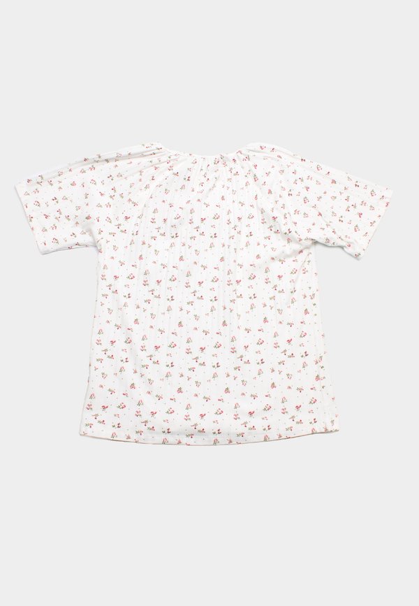 Petit Floral Rib String Top Ladies' Blouse RED