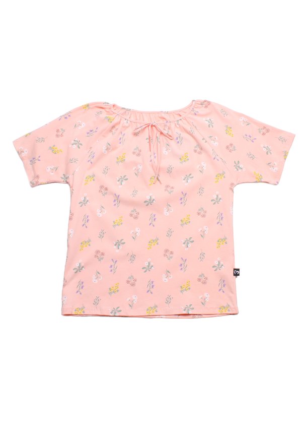 Pastel Floral String Top Ladies' Blouse PINK