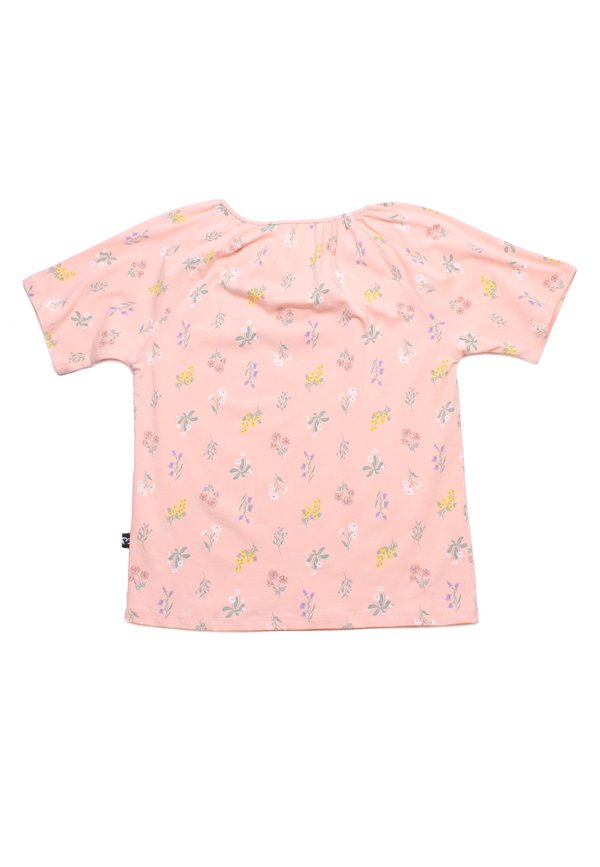 Pastel Floral String Top Ladies' Blouse PINK