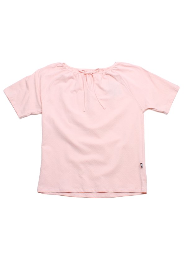 Diamond Textured String Top Ladies' Blouse PINK