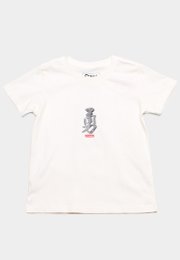 Courage Calligraphy Premium Boy's T-Shirt WHITE
