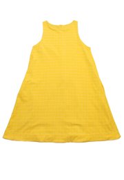 Checkered Premium Ladies' Shift Dress YELLOW
