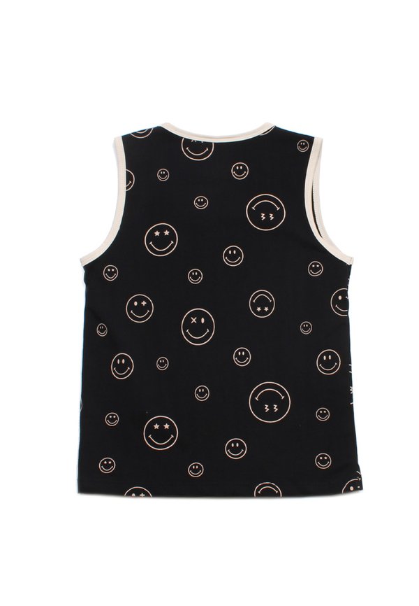 Smiley Boy's Singlet BLACK Smiley Boy's Singlet BLACK