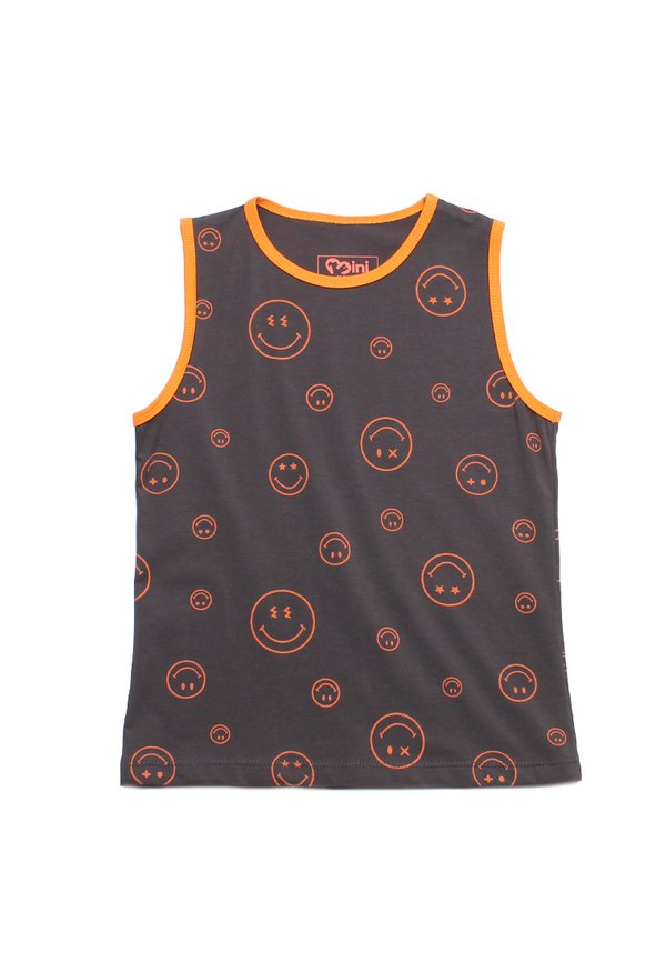 Smiley Boy's Singlet GREY Smiley Boy's Singlet GREY
