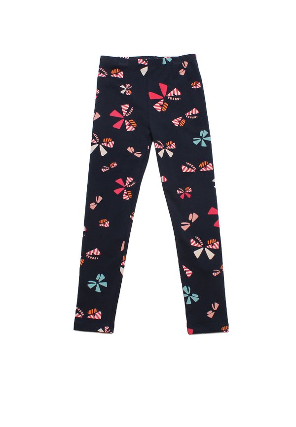 Butterflies Print Girl's Leggings NAVY
