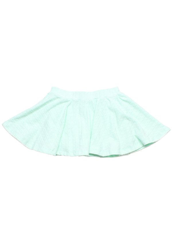 Textured Embossed Girl's Skirt CYAN