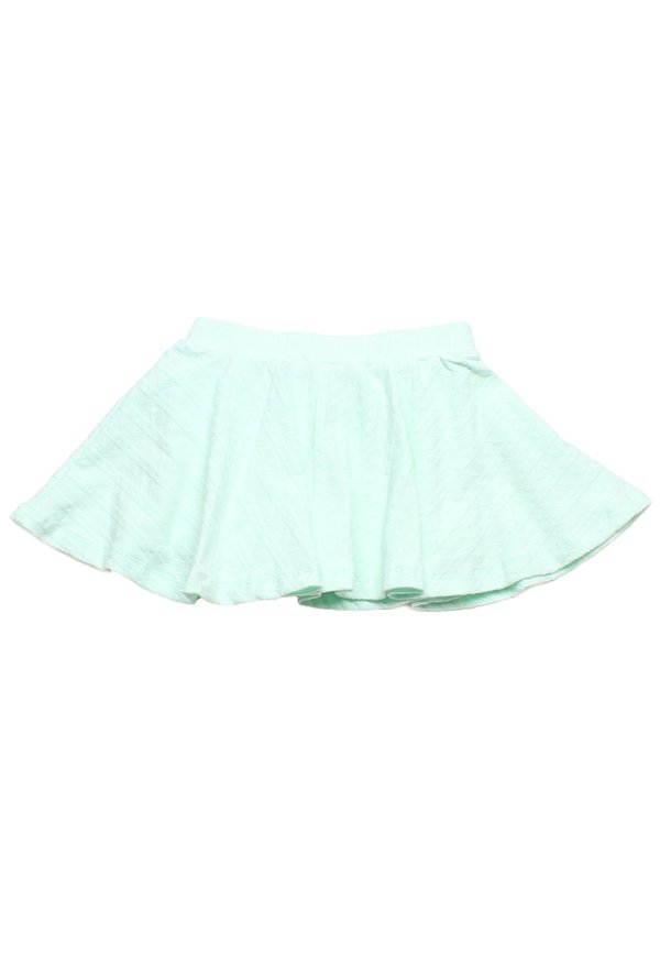 Textured Embossed Girl's Skirt CYAN