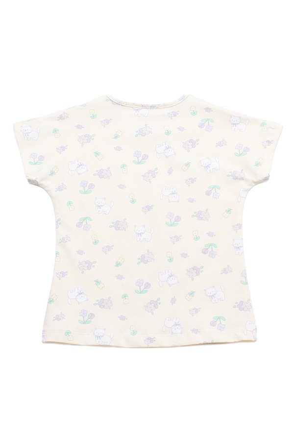 Kitty Prints Girl's T-Shirt CREAM Kitty Prints Girl's T-Shirt CREAM
