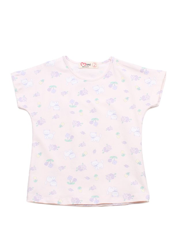 Kitty Prints Girl's T-Shirt PINK Kitty Prints Girl's T-Shirt PINK