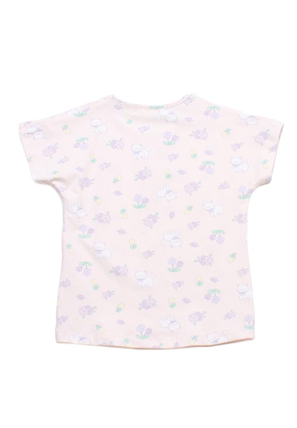 Kitty Prints Girl's T-Shirt PINK Kitty Prints Girl's T-Shirt PINK