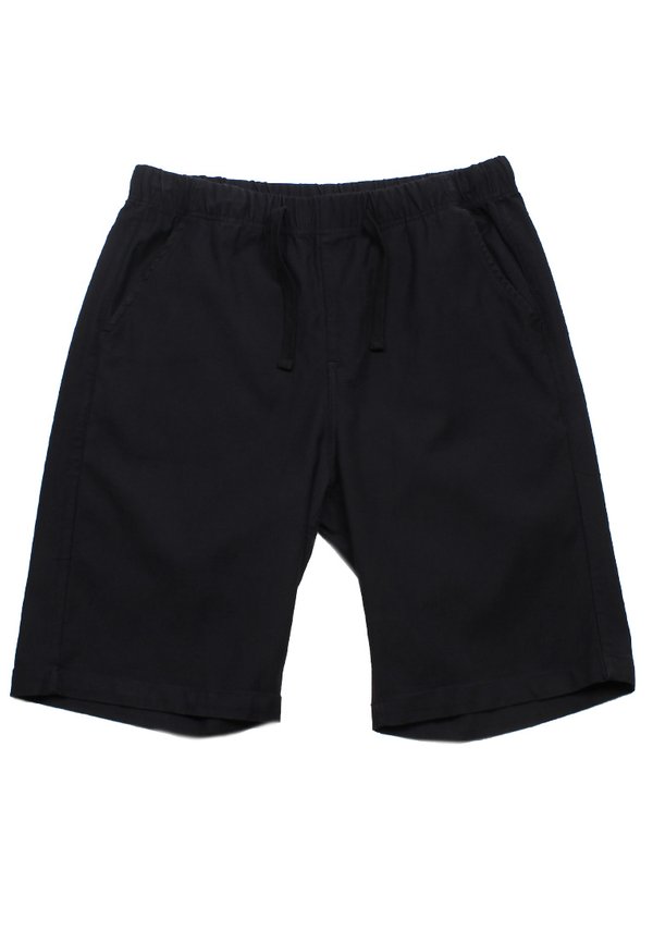 Classic Cotton Twill Drawstring Men's Bermudas BLACK