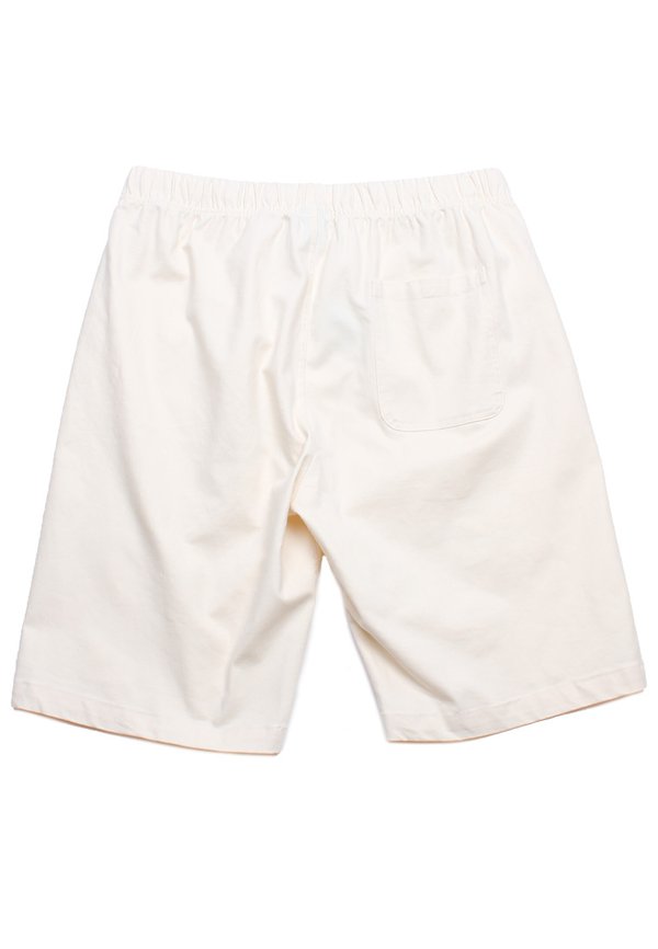 Classic Cotton Twill Drawstring Men's Bermudas CREAM