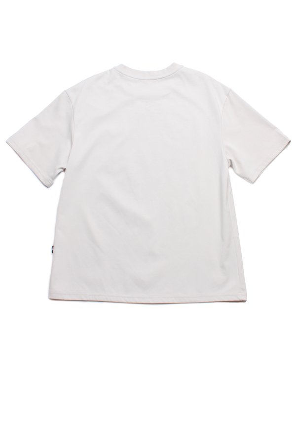 Checkered Pocket Premium Heavyweight Men's Oversized T-Shirt GREY