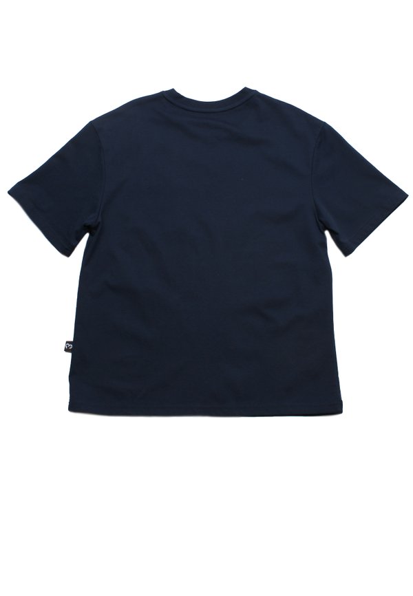 Checkered Pocket Premium Heavyweight Men's Oversized T-Shirt NAVY